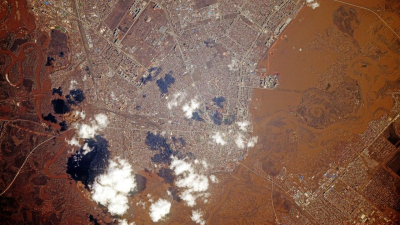 «Роскосмос» показал, как наводнение в Оренбуржье выглядит с орбиты