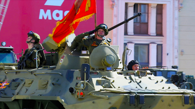 В Одессе по кабельному телевидению транслировали парад Победы в Москве