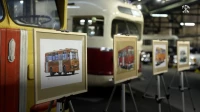 В Петербурге открылась выставка картин с изображением автобусов различных эпох