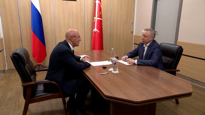 Александр Беглов обсудил с Дмитрием Чернышенко реализацию в Петербурге инфраструктурных проектов в разных сферах