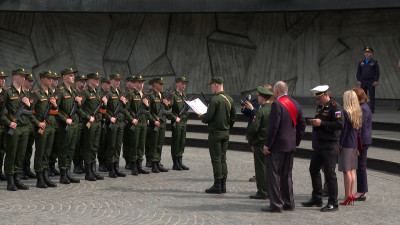 Новобранцы спортивной роты ЦСКА приняли военную присягу в Петербурге