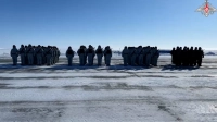 На базе «Северный клевер» на Новосибирских островах прошло торжественное шествие войск