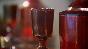 Дорожный прибор рубинового стекла А. С. Пушкина