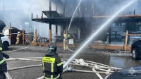 Очевидцы сообщили, как загорелся аэропорт в Минеральных Водах