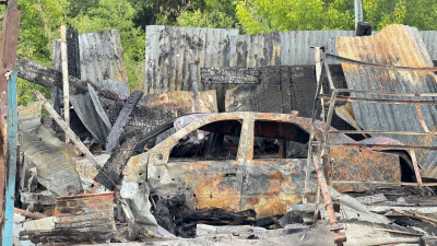 После атаки дрона-камикадзе на заправке в Белгородской области прогремел взрыв
