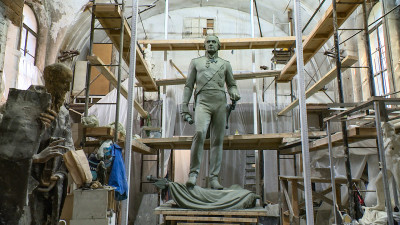 Как создаётся новая достопримечательность Северной Столицы – памятник Фёдору Ушакову