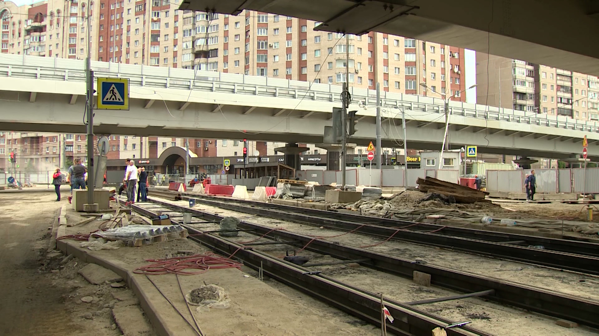 Монтаж пролета Московско-Дунайской развязки стартовал в Петербурге |  Телеканал Санкт-Петербург