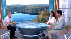 Старинный якорь на дне Ладожского озера