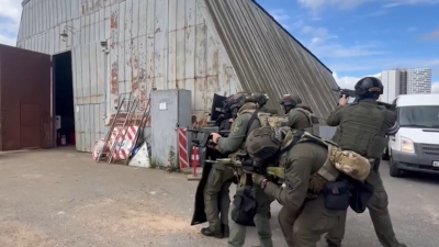Росгвардия и полиция провели учения на одном из объектов «Водоканала» в Петербурге