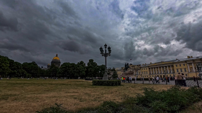 Сегодня в Петербурге синоптики прогнозируют кратковременные дожди