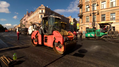 На участке Лиговского проспекта уложат новый асфальт