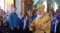 В праздничной литургии в честь Рождества Иоанна Предтечи принял участие губернатор Санкт-Петербурга Александр Беглов
