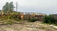 Прокуратура взяла на контроль инцидент с падением строительного крана в Петербурге