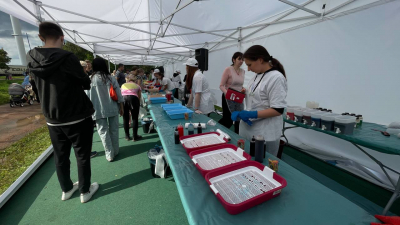 Петербуржцы попробовали себя в роли дизайнера на Семейном фестивале