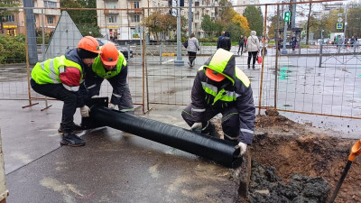 На проспекте Науки началась реконструкция наружного освещения