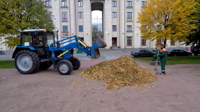 36 тысяч кубометров мусора вывезли с улиц Петербурга за месяц благоустройства