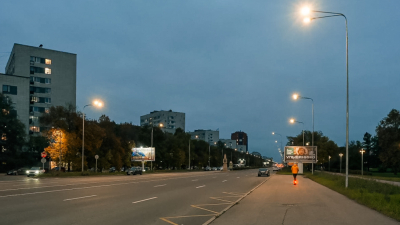 В Петербурге на выезде из города по Московскому шоссе обновили освещение