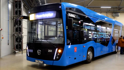 В Петербурге начали тестировать электробус КамАЗ-6282 ONC