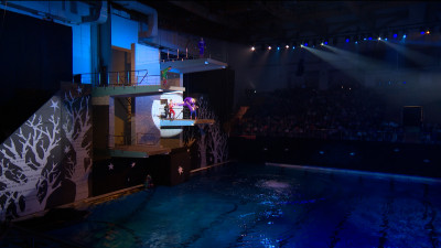 В Центре водных видов спорта «Невская волна» показали спектакль «Сказ о русских берегах»