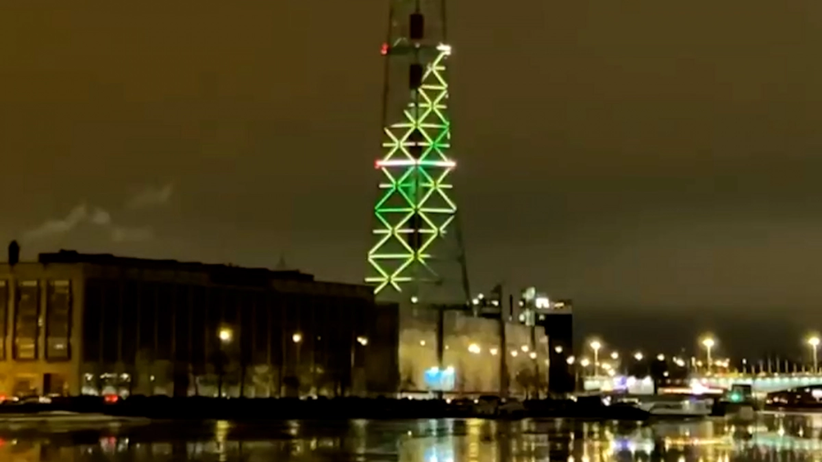 Петербургская телебашня засияет цветами Ленты Ленинградской Победы - tvspb.ru