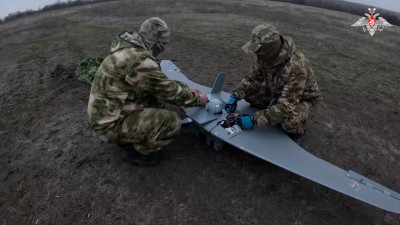 Мотострелковая бригада группировки войск «Запад» показала работу беспилотника «Суперкам» в действии