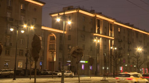 Художественная подсветка вдоль Московского проспекта