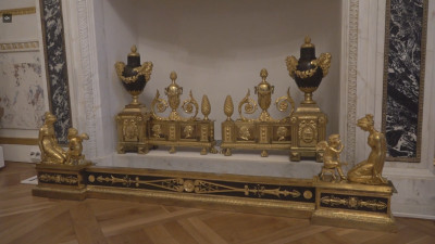 В Павловске отреставрировали каминный гарнитур из Нового кабинета Павла I