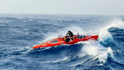 Фёдор Конюхов стал первым, кто смог пересечь Южную Атлантику на вёслах