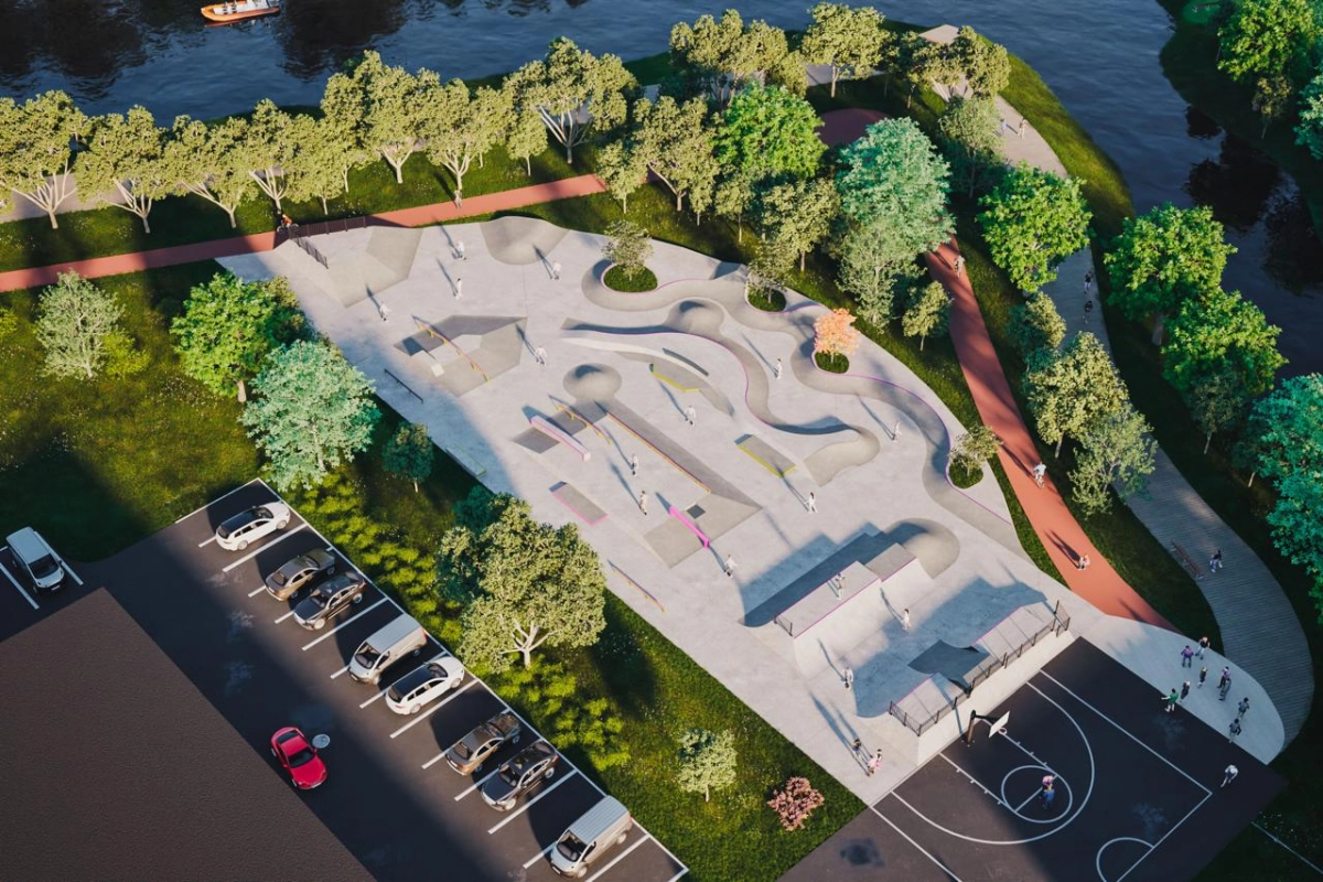 Новый скейт-парк на набережной Охты откроют в 2025 году ко Дню молодежи - tvspb.ru