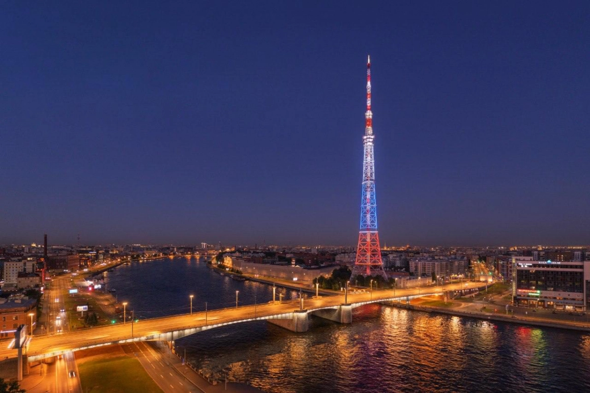 В День защитника Отечества петербургскую телебашню украсит праздничная подсветка - tvspb.ru