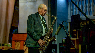 Джазмен Давид Голощёкин и арт-директор клуба JFC Андрей Кондаков представили в Петербурге дуэтную программу