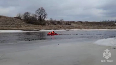 Добровольцы и спасатели продолжают искать мальчика, который провалился под лед на реке Тосна