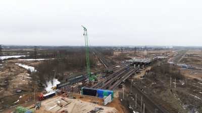 Александр Беглов: Южная широтная магистраль готова на 40% – до конца 2025 года откроем временное движение по путепроводу в створе Петербургского шоссе