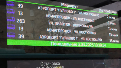 Петербуржцы выбрали новый дизайн информационных табло на остановках транспорта