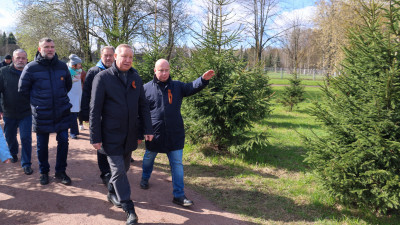 Александр Беглов предложил петербуржцам дать название безымянному скверу за Пискарёвским мемориальным кладбищем