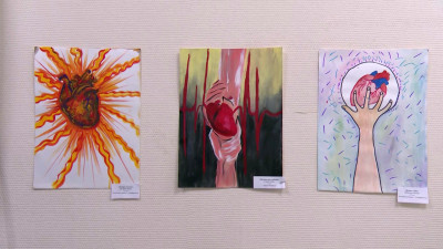 В университете им. И. П. Павлова ко Дню донора крови открылась выставка «О важном через искусство»