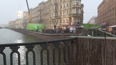 Съемки фильма с Янковским и Борисовым остановили движение в центре Петербурга