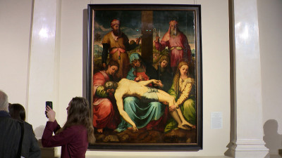 В Зимнем дворце открылась выставка в честь 550-летия со дня рождения Микеланджело