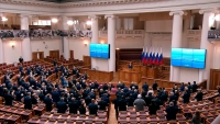 Владимир Путин и Александр Беглов приняли участие в Совете Законодателей в Таврическом дворце