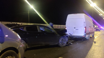 Появились подробности массового ДТП с 16 автомобилями под Гатчиной