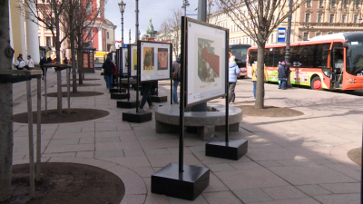 На Невском проспекте открылась выставка, посвящённая 80-летию Победы в Великой Отечественной войне