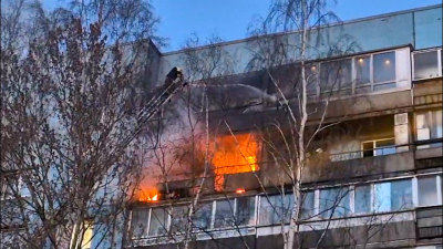 В Петербурге тушили два крупных пожара