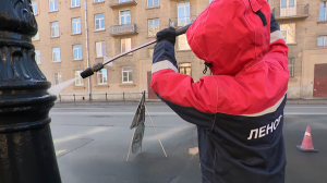 Душ для фонарей после зимы