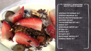 Гранола с домашним йогуртом. Сытный и яркий завтрак для отличного начала недели