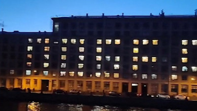 Акцию «Окна Победы» провели студенты Петербургского архитектурно-строительного университета