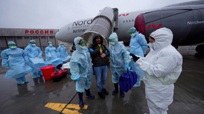 Плановые противоэпидемические учения прошли в аэропорту Пулково – пассажиров «спасали» от холеры