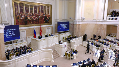 Александр Беглов представил в Мариинском дворце отчёт о работе Правительства Петербурга за 2024 год