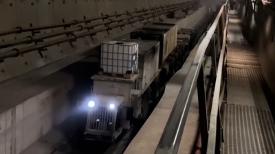 Метростроители показали средство, используемое при строительстве Невско-Василеостровской линии подземки: его назвали Котопсом