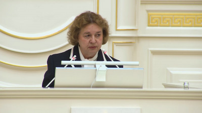 Председатель Общественной палаты Санкт-Петербурга Ирина Соколова выступила с отчетом в Мариинском дворце