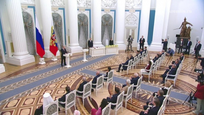 В Кремле началась церемония вручения государственных наград Российской Федерации